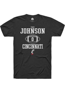 Tony Johnson Black Cincinnati Bearcats NIL Sport Icon Short Sleeve T Shirt