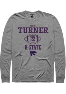 Blake Turner Rally Mens Graphite K-State Wildcats NIL Sport Icon Tee