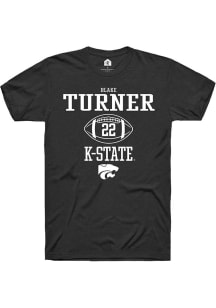 Blake Turner Black K-State Wildcats NIL Sport Icon Short Sleeve T Shirt