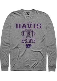 Trae Davis Rally Mens Graphite K-State Wildcats NIL Sport Icon Tee