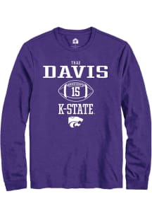 Trae Davis Rally Mens Purple K-State Wildcats NIL Sport Icon Tee