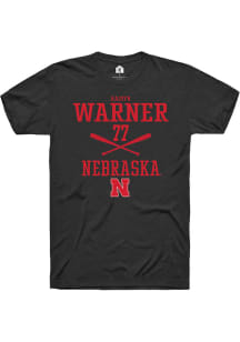 Haidyn Warner Black Nebraska Cornhuskers NIL Sport Icon Short Sleeve T Shirt