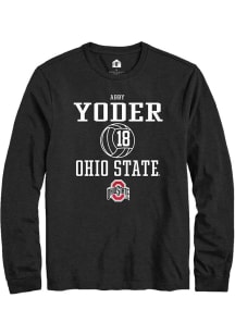 Abby Yoder  Ohio State Buckeyes Black Rally NIL Sport Icon Long Sleeve T Shirt