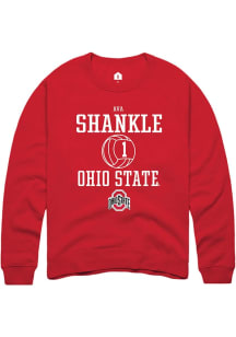 Ava Shankle Rally Mens Red Ohio State Buckeyes NIL Sport Icon Crew Sweatshirt