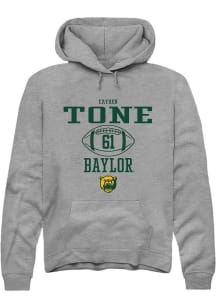 Cayden Tone  Rally Baylor Bears Mens Graphite NIL Sport Icon Long Sleeve Hoodie