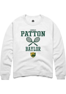 Lindsay Patton  Rally Baylor Bears Mens White NIL Sport Icon Long Sleeve Crew Sweatshirt