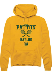 Lindsay Patton  Rally Baylor Bears Mens Gold NIL Sport Icon Long Sleeve Hoodie