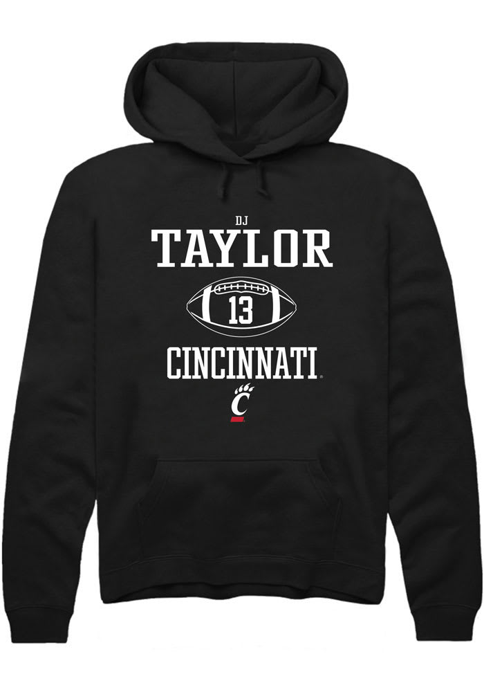D.J. Taylor Rally Cincinnati Bearcats Mens NIL Sport Icon Long Sleeve Hoodie