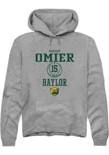Norchad Omier  Rally Baylor Bears Mens Graphite NIL Sport Icon Long Sleeve Hoodie