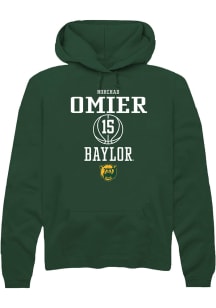 Norchad Omier  Rally Baylor Bears Mens Green NIL Sport Icon Long Sleeve Hoodie