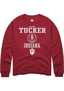 Bryson Tucker Rally Mens Red Indiana Hoosiers NIL Sport Icon Crew Sweatshirt