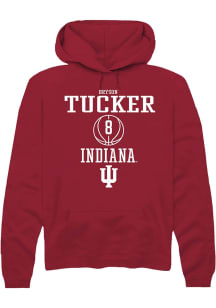 Bryson Tucker Rally Mens Red Indiana Hoosiers NIL Sport Icon Hooded Sweatshirt