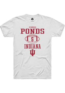 D’Angelo Ponds White Indiana Hoosiers NIL Sport Icon Short Sleeve T Shirt