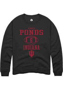 D’Angelo Ponds Rally Mens Black Indiana Hoosiers NIL Sport Icon Crew Sweatshirt
