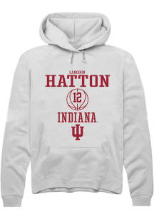 Langdon Hatton Rally Mens White Indiana Hoosiers NIL Sport Icon Hooded Sweatshirt