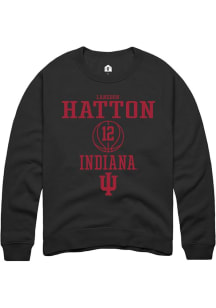 Langdon Hatton Rally Mens Black Indiana Hoosiers NIL Sport Icon Crew Sweatshirt