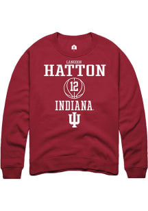 Langdon Hatton Rally Mens Red Indiana Hoosiers NIL Sport Icon Crew Sweatshirt