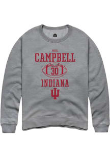 Neil Campbell Rally Mens Graphite Indiana Hoosiers NIL Sport Icon Crew Sweatshirt