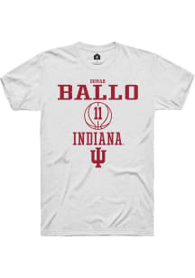 Oumar Ballo White Indiana Hoosiers NIL Sport Icon Short Sleeve T Shirt