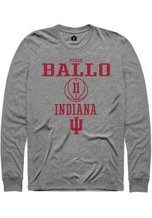 Oumar Ballo Rally Mens Graphite Indiana Hoosiers NIL Sport Icon Tee