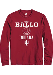 Oumar Ballo Rally Mens Red Indiana Hoosiers NIL Sport Icon Tee
