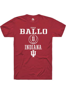 Oumar Ballo Red Indiana Hoosiers NIL Sport Icon Short Sleeve T Shirt