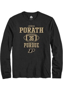 Spencer Porath Rally Mens Black Purdue Boilermakers NIL Sport Icon Tee