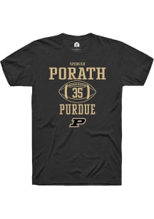 Spencer Porath Black Purdue Boilermakers NIL Sport Icon Short Sleeve T Shirt