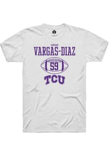 Lucas Vargas-Diaz  TCU Horned Frogs White Rally NIL Sport Icon Short Sleeve T Shirt