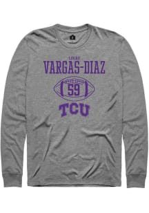 Lucas Vargas-Diaz  TCU Horned Frogs Graphite Rally NIL Sport Icon Long Sleeve T Shirt