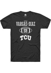 Lucas Vargas-Diaz  TCU Horned Frogs Black Rally NIL Sport Icon Short Sleeve T Shirt