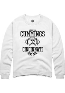 Maxwell Cummings  Rally Cincinnati Bearcats Mens White NIL Sport Icon Long Sleeve Crew Sweatshir..