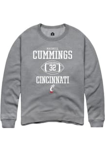 Maxwell Cummings  Rally Cincinnati Bearcats Mens Graphite NIL Sport Icon Long Sleeve Crew Sweats..