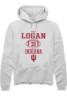 Nahji Logan Rally Mens White Indiana Hoosiers NIL Sport Icon Hooded Sweatshirt