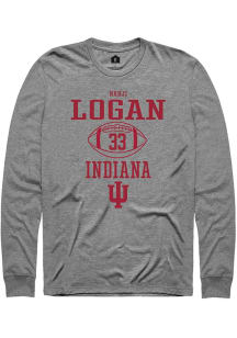 Nahji Logan Rally Mens Graphite Indiana Hoosiers NIL Sport Icon Tee