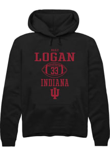 Nahji Logan Rally Mens Black Indiana Hoosiers NIL Sport Icon Hooded Sweatshirt