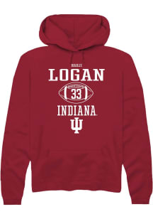 Nahji Logan Rally Mens Red Indiana Hoosiers NIL Sport Icon Hooded Sweatshirt