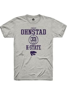 Finley Ohnstad Ash K-State Wildcats NIL Sport Icon Short Sleeve T Shirt