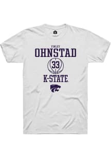 Finley Ohnstad White K-State Wildcats NIL Sport Icon Short Sleeve T Shirt