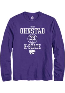 Finley Ohnstad Rally Mens Purple K-State Wildcats NIL Sport Icon Tee