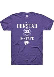 Finley Ohnstad Purple K-State Wildcats NIL Sport Icon Short Sleeve T Shirt