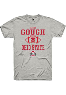 Glorien Gough  Ohio State Buckeyes Ash Rally NIL Sport Icon Short Sleeve T Shirt