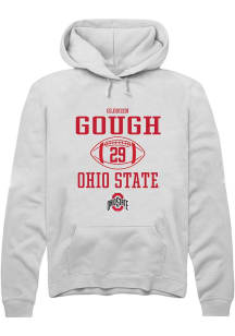 Glorien Gough  Rally Ohio State Buckeyes Mens White NIL Sport Icon Long Sleeve Hoodie