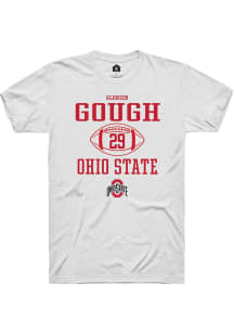 Glorien Gough  Ohio State Buckeyes White Rally NIL Sport Icon Short Sleeve T Shirt