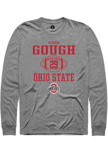 Glorien Gough  Ohio State Buckeyes Graphite Rally NIL Sport Icon Long Sleeve T Shirt