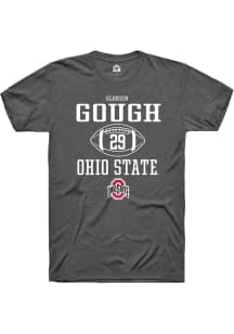 Glorien Gough  Ohio State Buckeyes Dark Grey Rally NIL Sport Icon Short Sleeve T Shirt