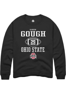 Glorien Gough  Rally Ohio State Buckeyes Mens Black NIL Sport Icon Long Sleeve Crew Sweatshirt