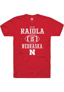 Dylan Raiola Red Nebraska Cornhuskers NIL Sport Icon Short Sleeve T Shirt