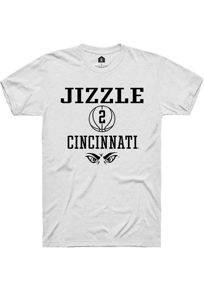 Jizzle James Cincinnati Bearcats White Rally NIL Sport Icon Short Sleeve T Shirt