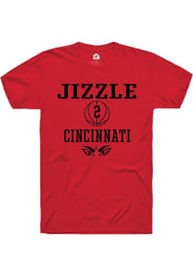 Jizzle James Red Cincinnati Bearcats NIL Sport Icon Short Sleeve T Shirt